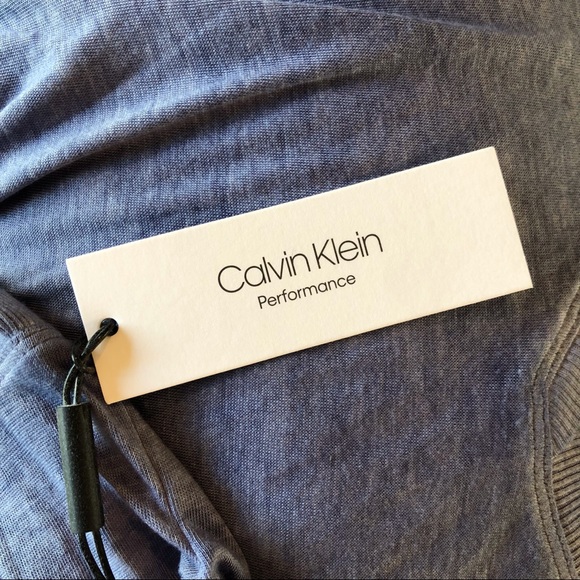 NEW Calvin Klein Womens Performance Gathered-Back Top Dusk M - Picture 6 of 9